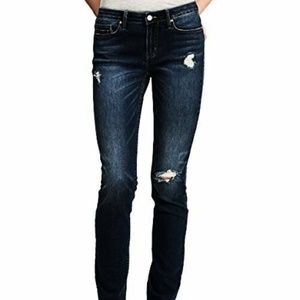 NWT Calvin Klein Destructed Skinny Frayed Jeans